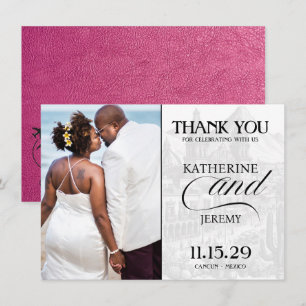 Carte De Remerciements Passeport de Magenta Mexique