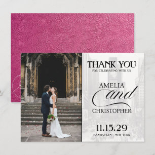 Carte De Remerciements Passeport de Magenta New York