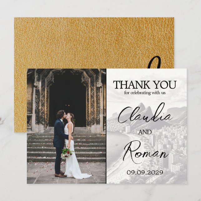 Carte De Remerciements Passeport Gold Brésil (Devant / Derrière)