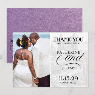 Carte De Remerciements Passeport Lavande Mexique