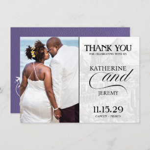 Carte De Remerciements Passeport Lilac Mexique