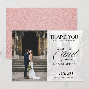 Carte De Remerciements Passeport rose de New York