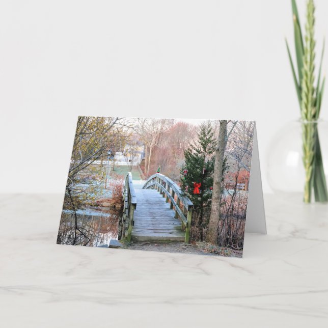 Carte De Remerciements Passerelle au-dessus de Jenney Pond 120522 (Devant)
