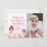 Pastel Fairy First Magic Photo d'anniversaire