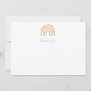 Carte De Remerciements Pastel moderne Rainbow Girl's