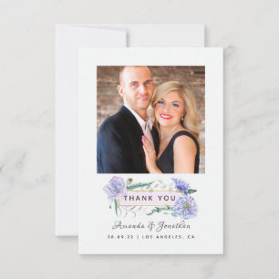 Carte De Remerciements Pastel Peonies Floral Mariage