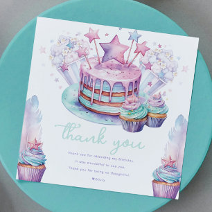 Carte De Remerciements Pastel Sleepover Fille Anniversaire