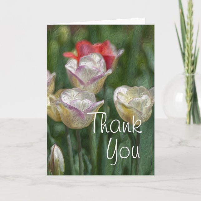 Carte De Remerciements Pastel Tulips (Devant)