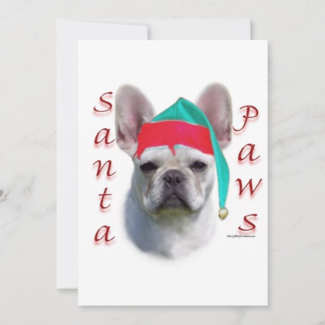 Carte De Remerciements Pâtes père Noël (Devant)