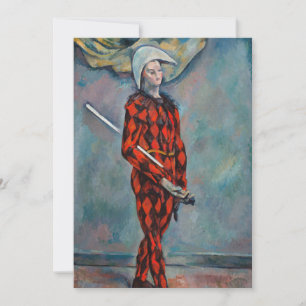 Carte De Remerciements Paul Cezanne - Arlequin