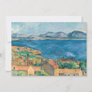 Carte De Remerciements Paul Cezanne - Baie de Marseille, vue d'Estaque