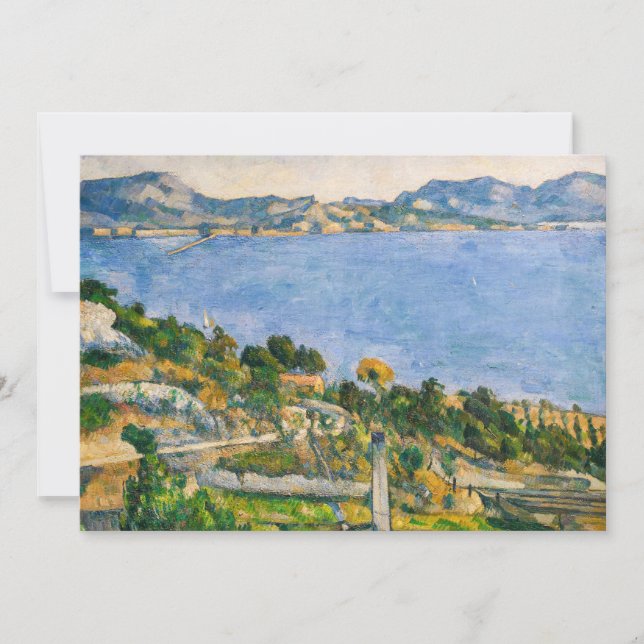 Carte De Remerciements Paul Cezanne - Golfe de Marseille vu d'Estaque (Devant)