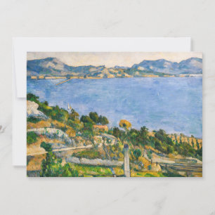 Carte De Remerciements Paul Cezanne - Golfe de Marseille vu d'Estaque
