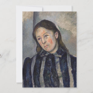 Carte De Remerciements Paul Cezanne - Madame Cezanne avec cheveux loosené