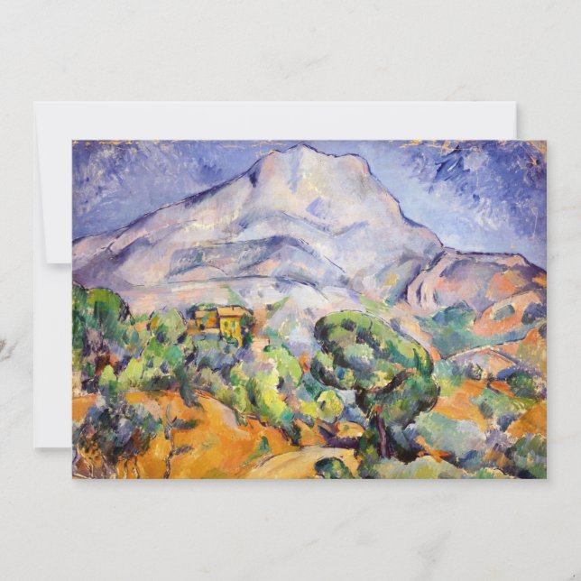 Carte De Remerciements Paul Cezanne - Mont Sainte-Victoire, Route de la T (Devant)