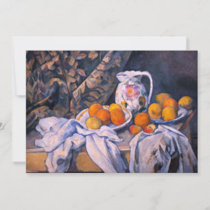 Carte De Remerciements Paul Cezanne - Nature morte avec rideau