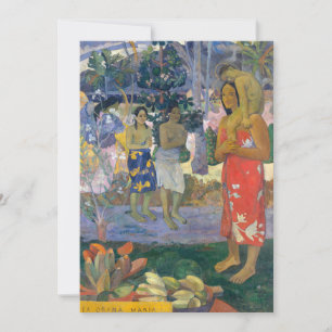 Carte De Remerciements Paul Gauguin - Je vous salue Marie / Ia Orana Mari