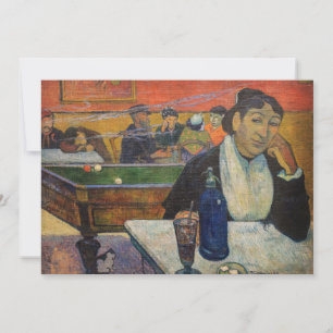Carte De Remerciements Paul Gauguin - Le Café de nuit, Arles