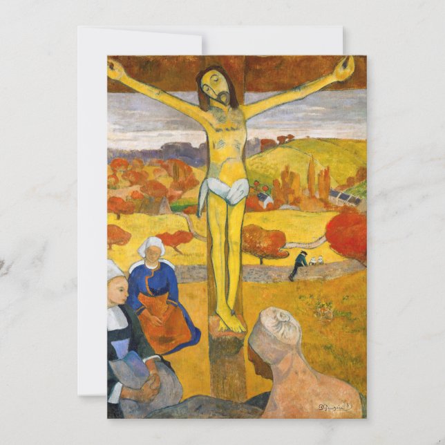 Carte De Remerciements Paul Gauguin - Le Christ Jaune (Devant)