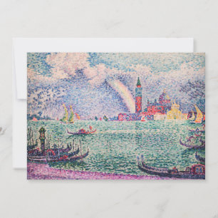 Carte De Remerciements Paul Signac - Arc-en-ciel, Venise