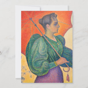 Carte De Remerciements Paul Signac - Femme à l'ombrelle