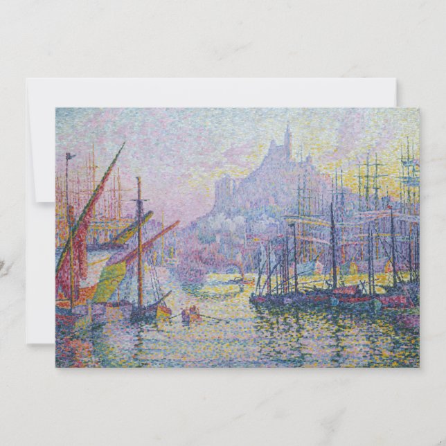 Carte De Remerciements Paul Signac - Notre-Dame de la Garde, Marseille (Devant)