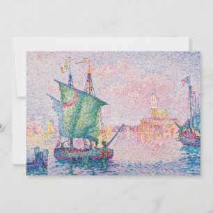Carte De Remerciements Paul Signac - Venise, Le Nuage Rose
