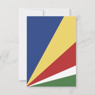 Carte De Remerciements pavillon des Seychelles