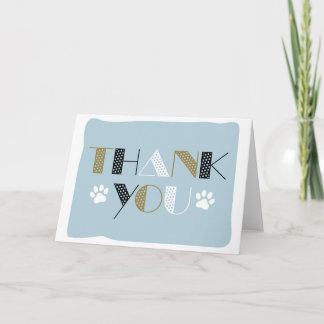 Carte de remerciements Paw