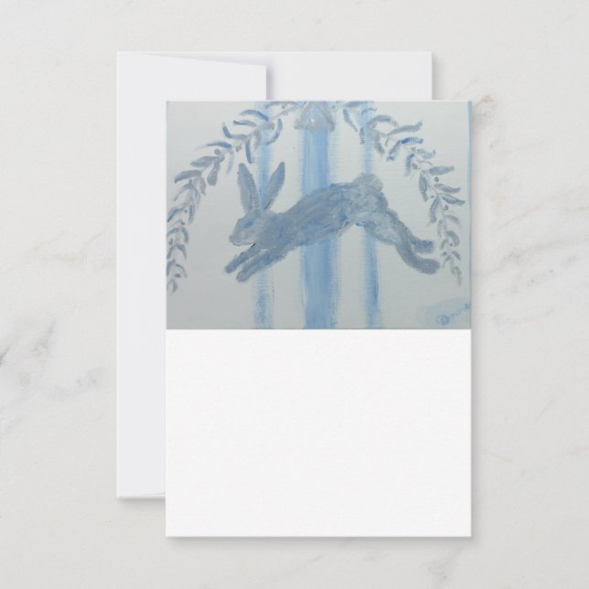 Carte De Remerciements Pays Lapin Lapin (Devant)