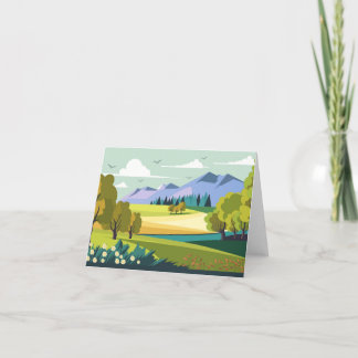 Carte De Remerciements Paysage naturel magnifique