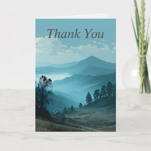 Carte de remerciements Paysager Blue Mountain