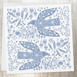Carte De Remerciements Peace Dove Blue Bird