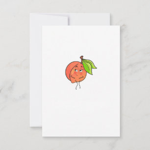 Carte De Remerciements Pêche, joues douces, thème fruit