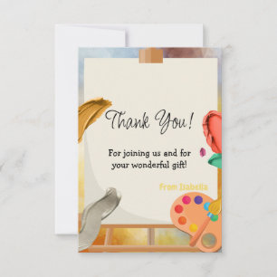 Carte De Remerciements Peinture Anniversaire