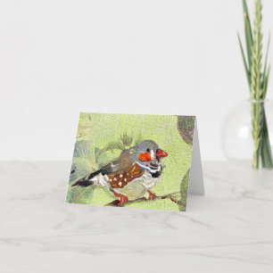 Carte De Remerciements Peinture, oiseau et nature