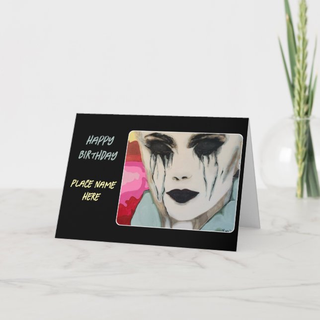 Carte De Remerciements Peinture sur un (Devant)