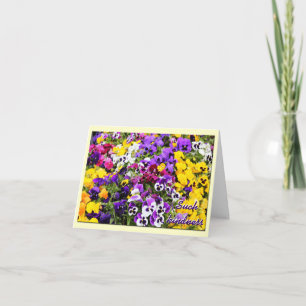 Carte de remerciements--Pensées