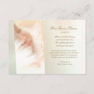 Carte de remerciements perdu de perte d'amour