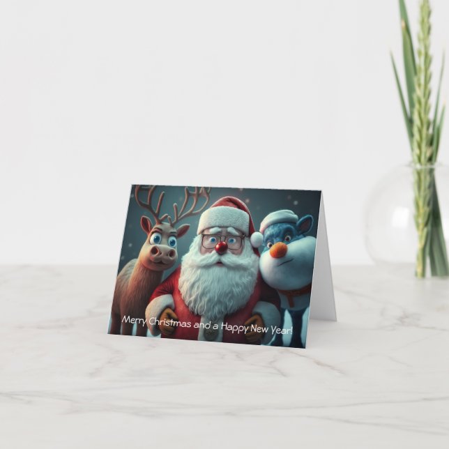 Carte De Remerciements Père Noël (Devant)