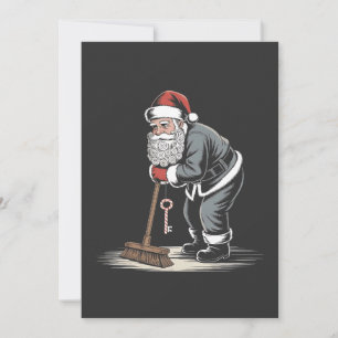 Carte De Remerciements Père Noël Concierge Noël Gardien de Noël