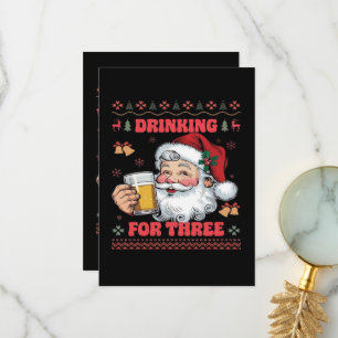 Carte De Remerciements Père Noël Couple Chirstmas