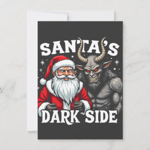 Carte De Remerciements Père Noël Dark Side Christmas Evil Krampus