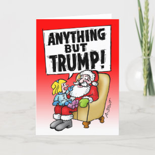 Carte De Remerciements Père Noël TRUMPS Trump ! -Carte de remerciements