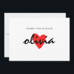 Carte De Remerciements Personalised Thank You Card For Best Friend<br><div class="desc">Personalised Thank You Card For Best Friend.easily personalised with your own text or name.</div>