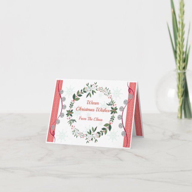 Carte De Remerciements Personalized Christmas card (Devant)