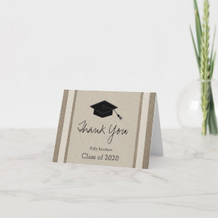 Carte De Remerciements Personalized Graduation Thank You Card — Burlap