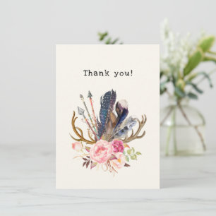 Carte de remerciements personnalisable de
