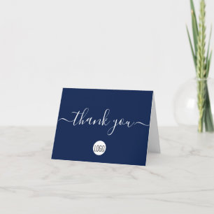Carte De Remerciements Personnalisation de l'appréciation du client bleu
