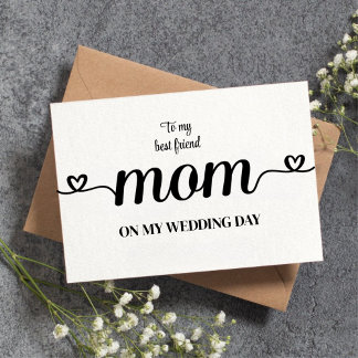 Carte De Remerciements Personnalisé à ma meilleure amie maman